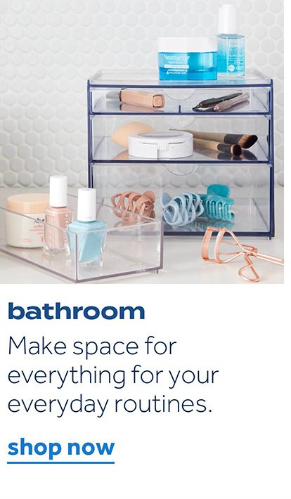 bathroom | make space for everything for your everyday routines | shop now