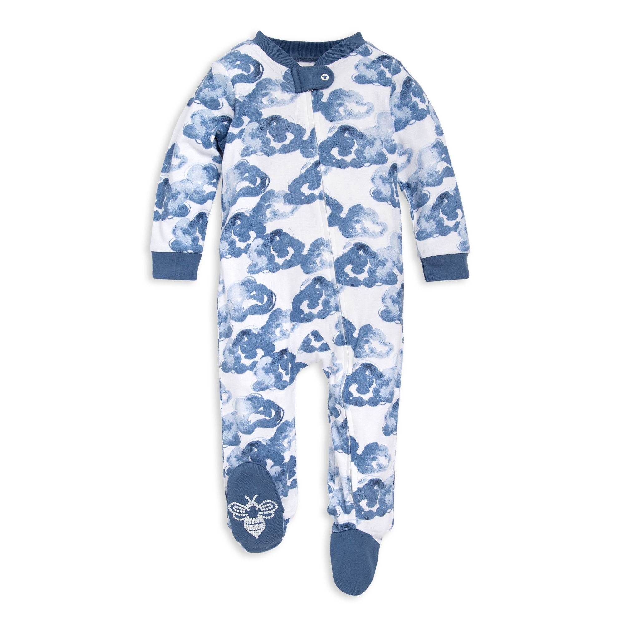 Moonlight Clouds Organic Baby Sleep & Play Pajamas