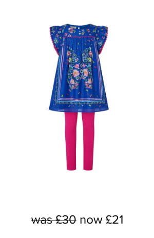 GIANNA BUTTERFLY TUNIC AND LEGGINGS SET