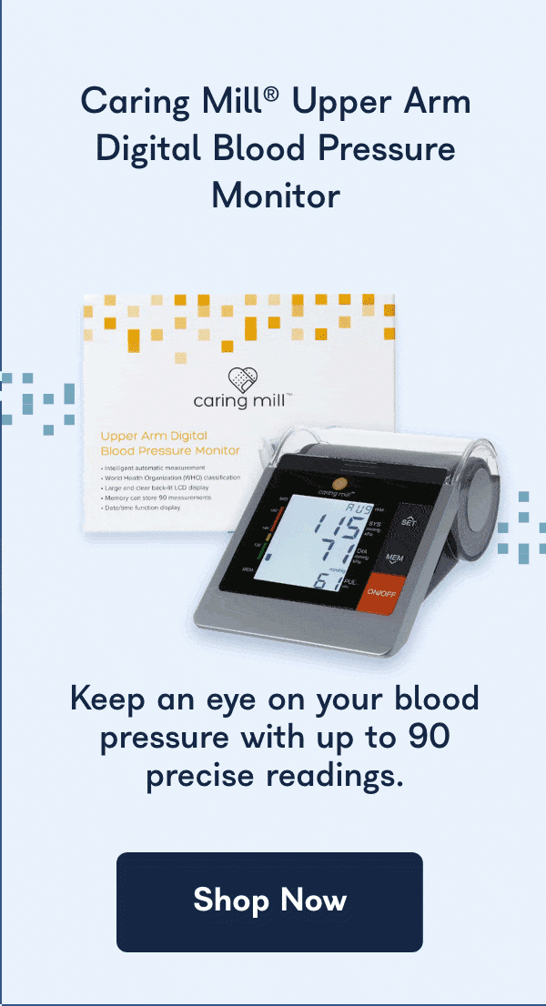 Caring Mill® Upper Arm Digital Blood Pressure Monitor