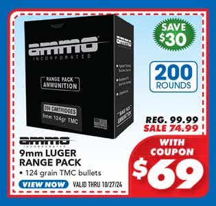 Ammo, Inc. 9mm Luger Range Pack