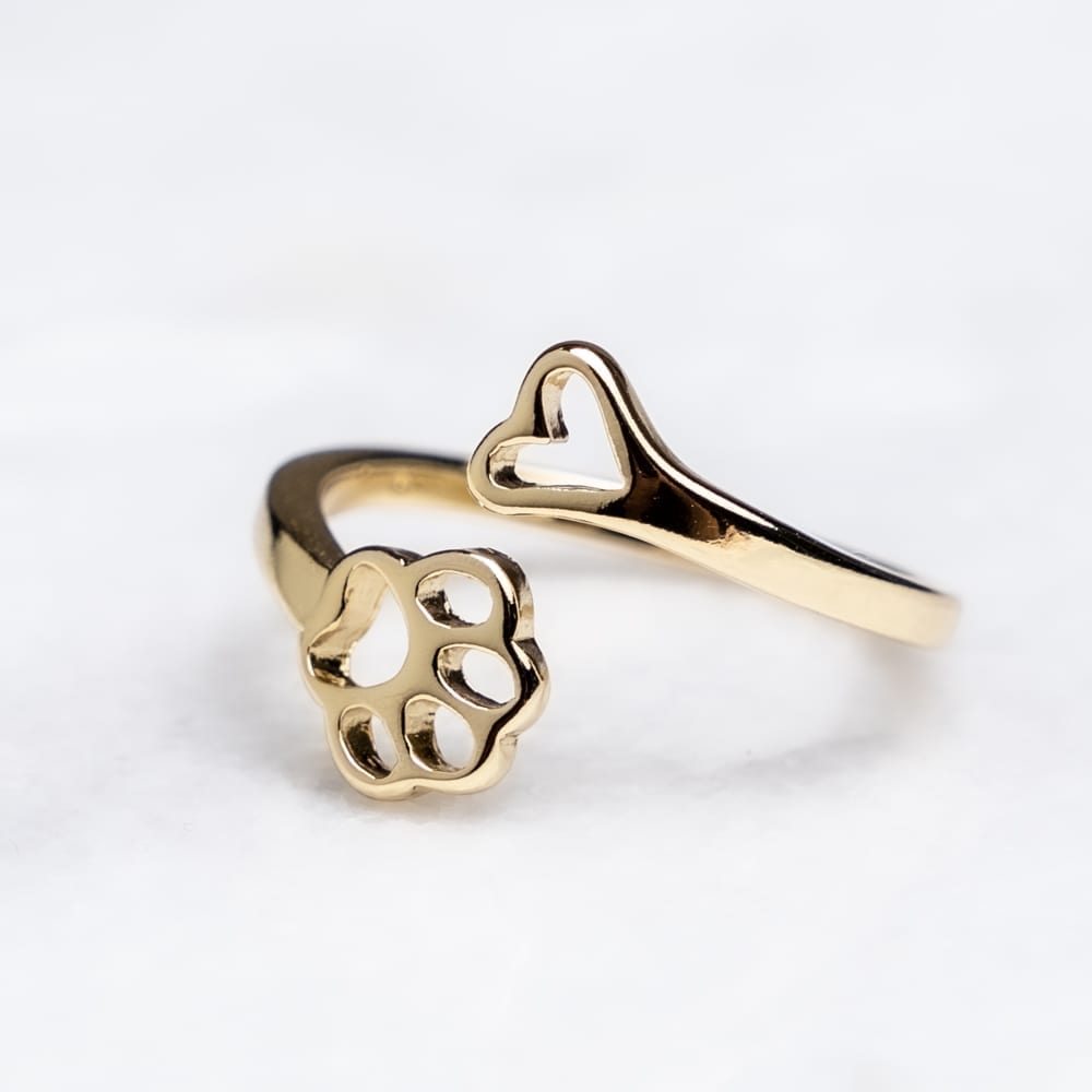 Always By My Heart Adjustable Ring- Gold