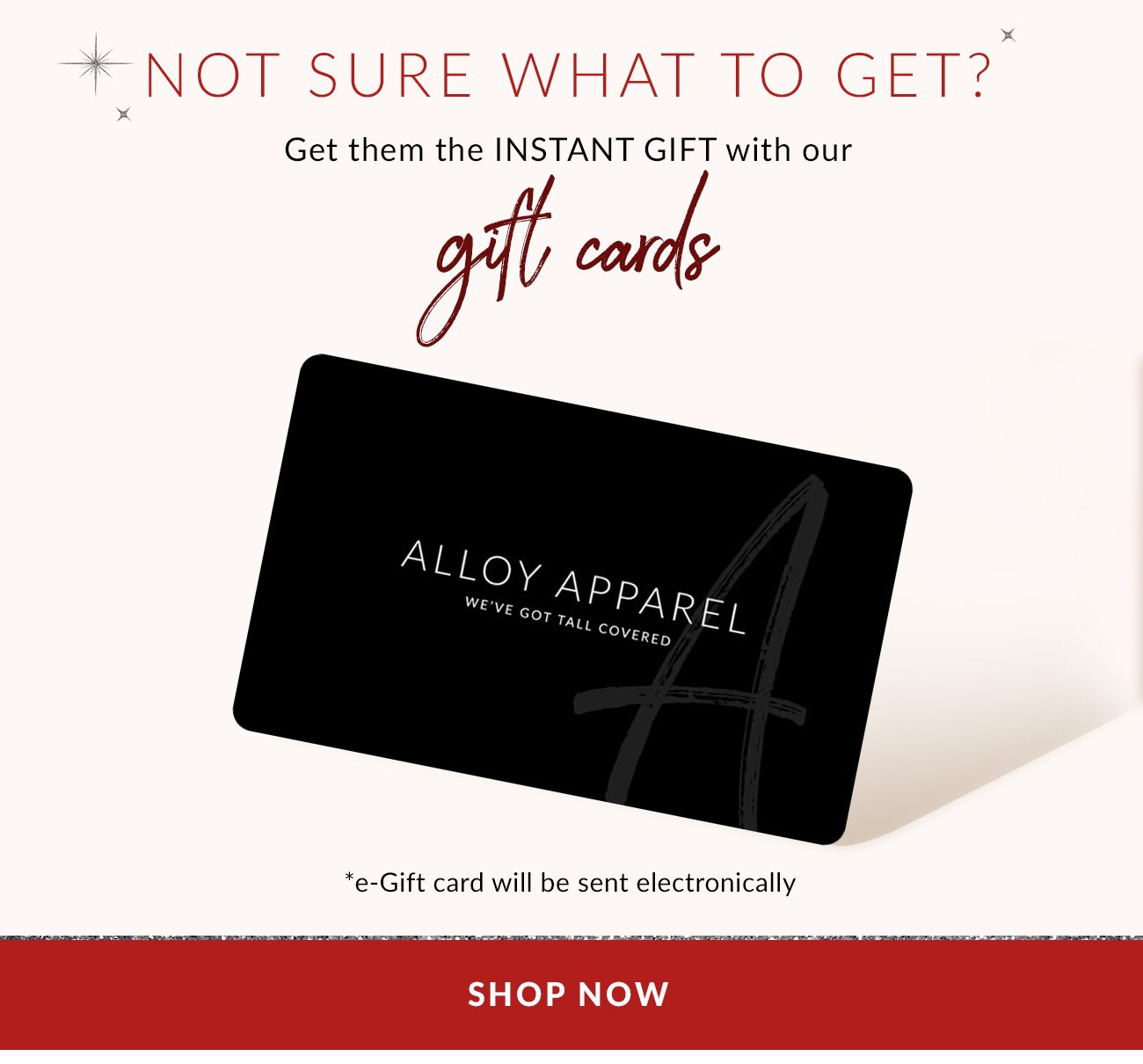Not Sure What to Get? Shop Gift Cards