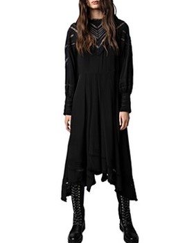 Zadig & Voltaire Rozyl Silk Midi Dress