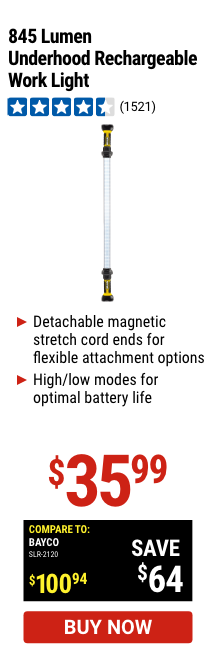 845 Lumen Underhood Rechargable Work Light
