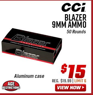 CCI Blazer 9MM Ammo