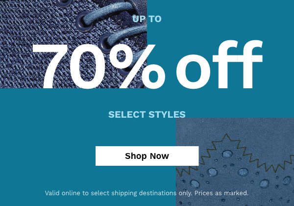 Up to 70% Off