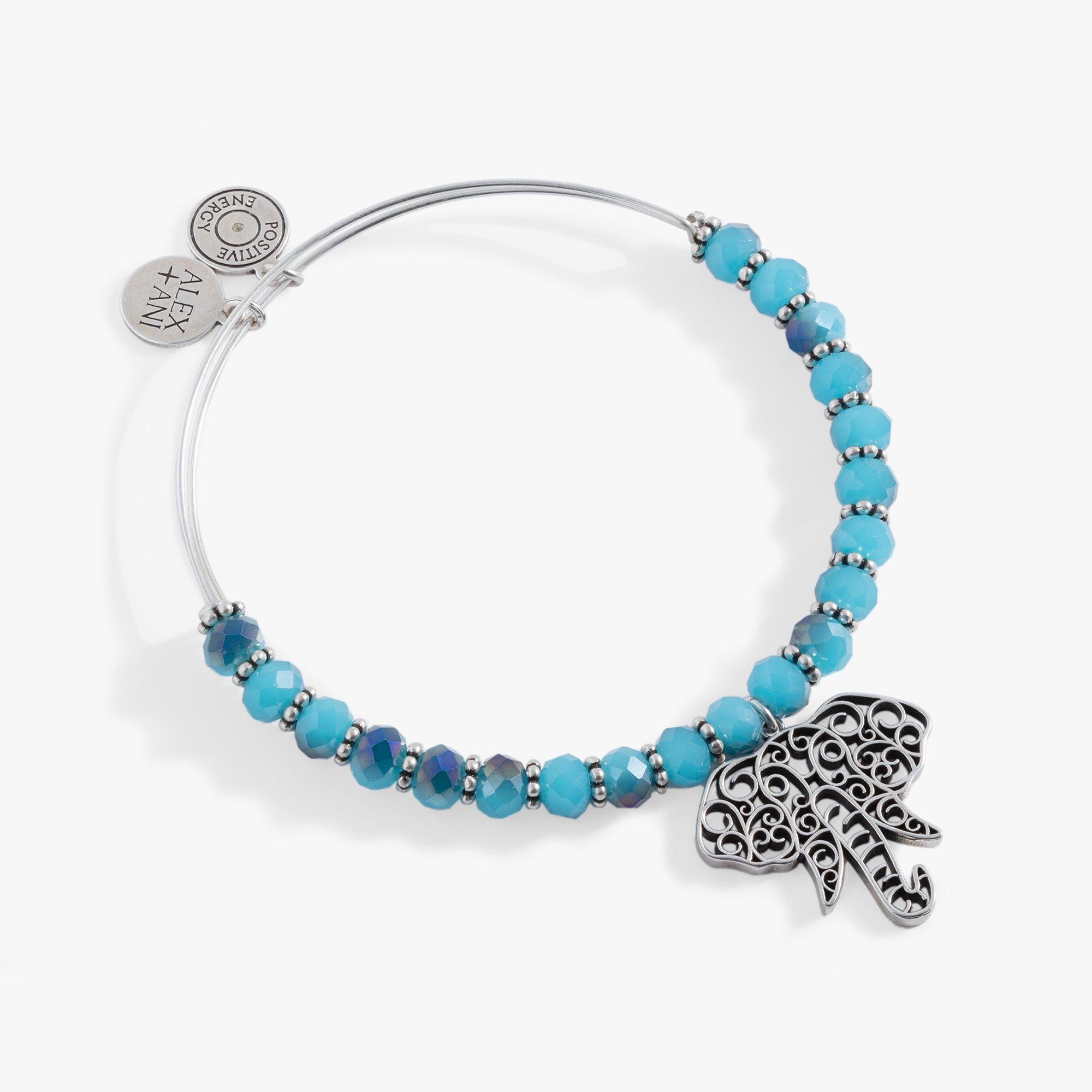 Beaded Filigree Elephant Bangle