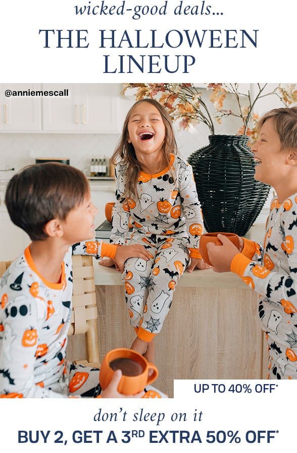 Up to 40% off Pajamas - Buy 2, get a 3rd Extra 50% off