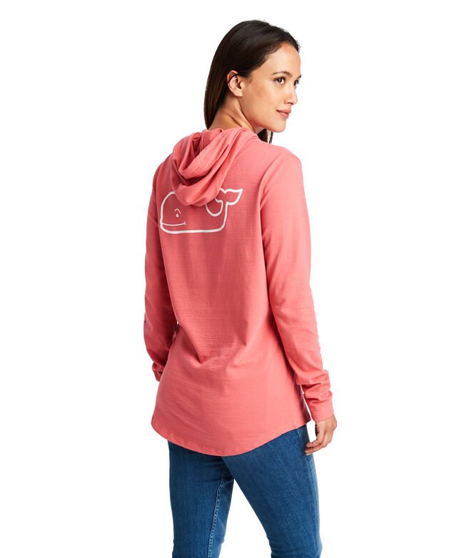 Long-Sleeve Two-Tone Vintage Whale Slub Hoodie