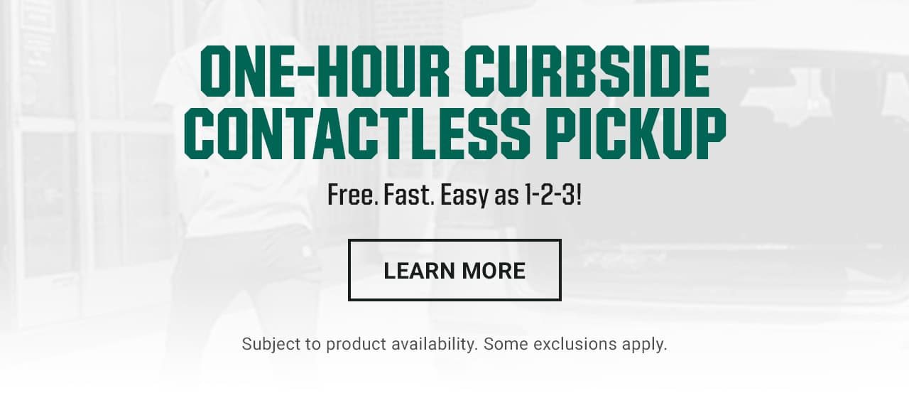 One-hour curbside contactless pickup. Free. Fast. Easy as one, two, three! Subject to product availability. Some exclusions apply. Learn more.