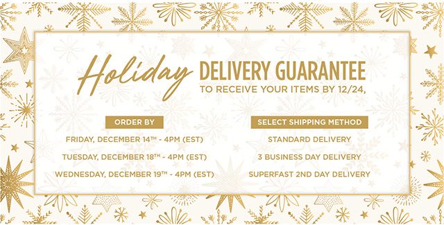 Holiday Delivery Guarantee
