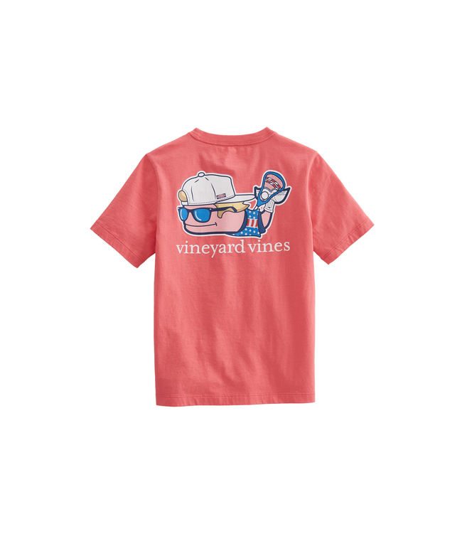 Boys Lax Bro Whale Pocket T-Shirt