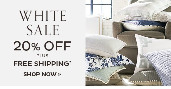 White Sale | 20% Off Plus Free Shipping