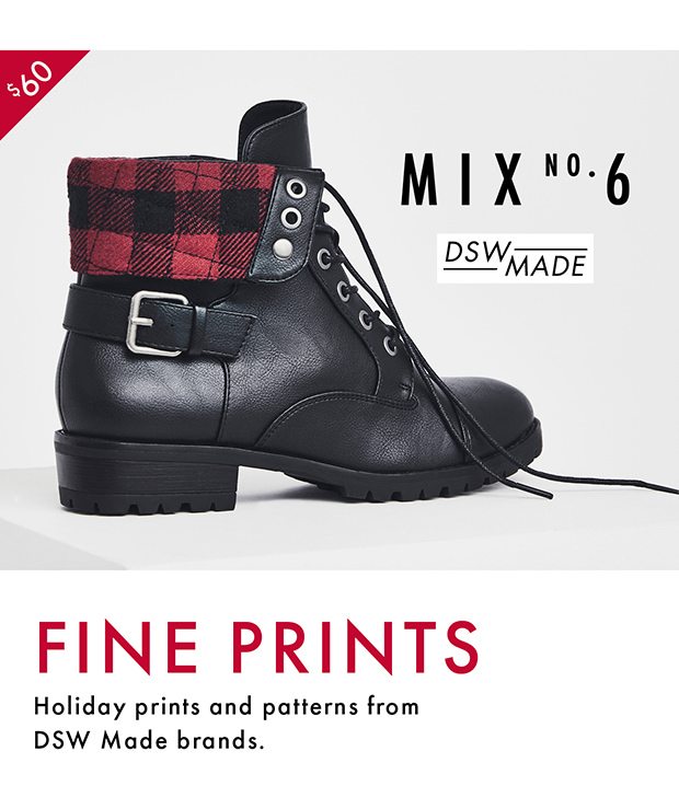 MIX NO. 6 DSW MADE | FINE PRINTS | Holidays prints and patterns from DSW Made brands.