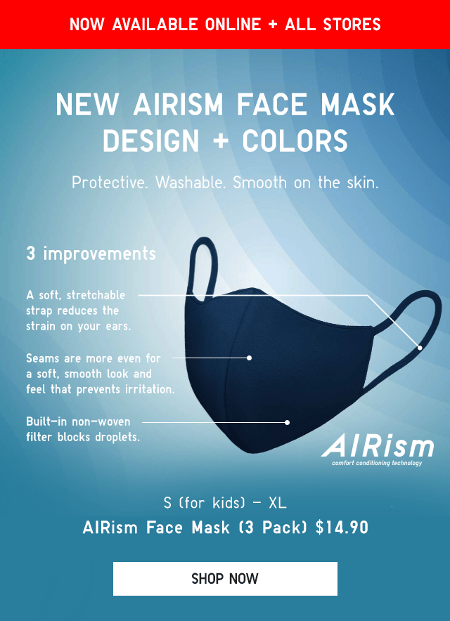 BANNER1 - NEW COLORS AIRISM FACE MASK