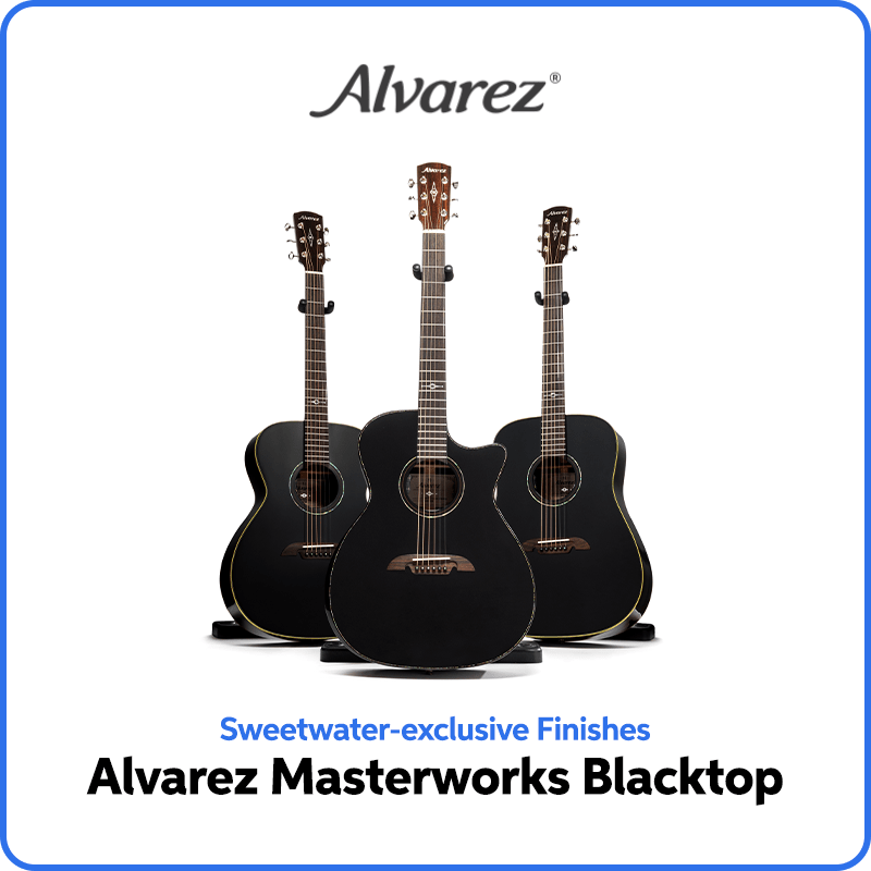 Sweetwater-exclusive Finishes. Alvarez Masterworks Blacktop.