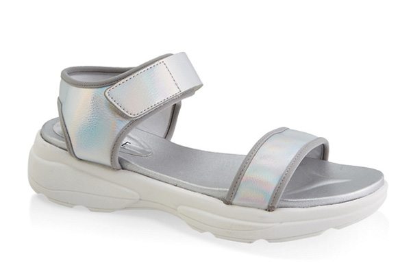 Sporty Velcro Ankle Strap Platform Sandals