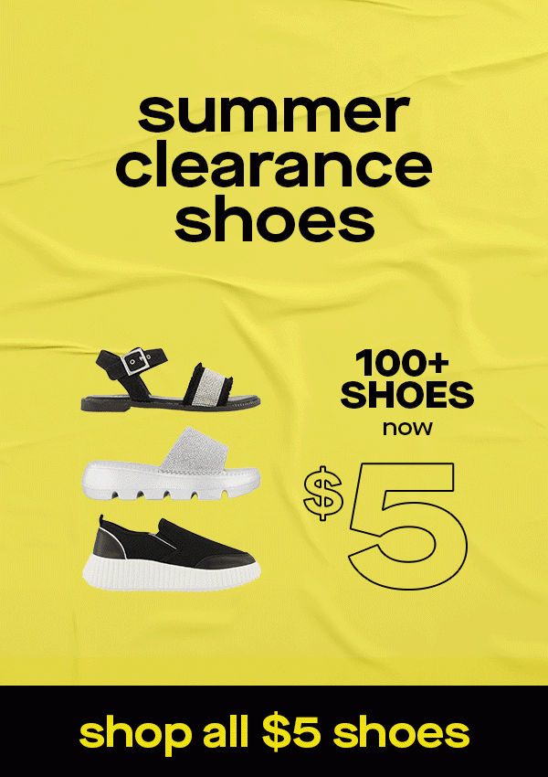 summer clearance shoes