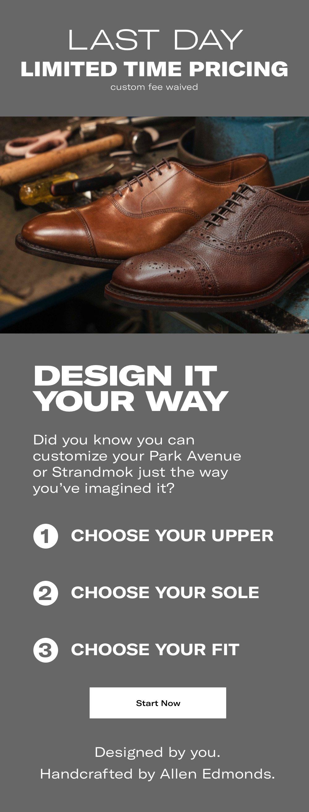 Design it Your Way - Begin Customizing