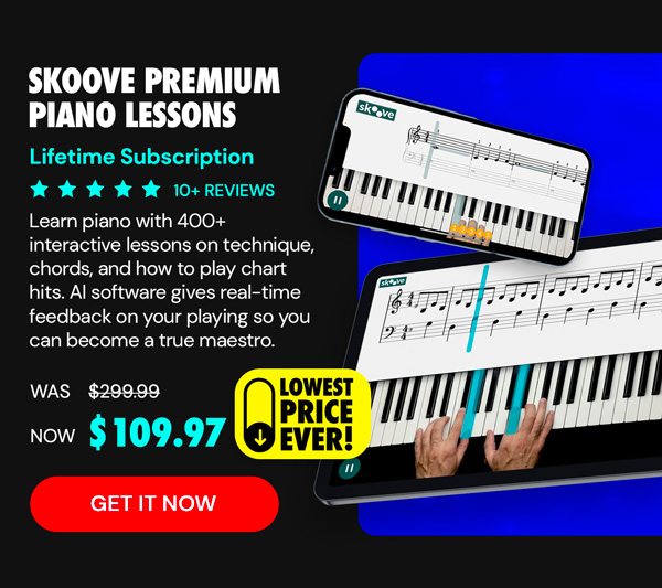 Skoove Premium Piano Lessons: Lifetime Subscription