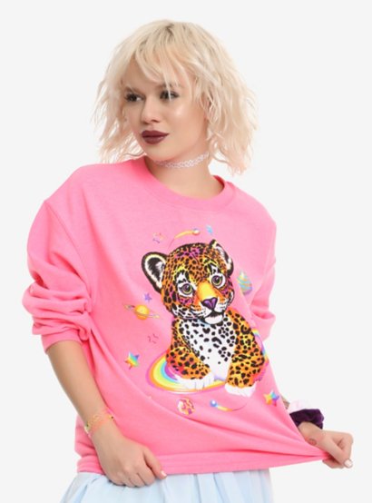 Lisa Frank Hunter The Leopard Outer Space Sweatshirt