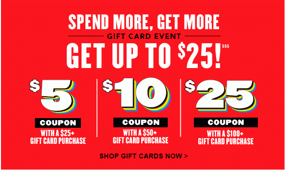 Post-Holiday Spend More, Get More Gift Card 