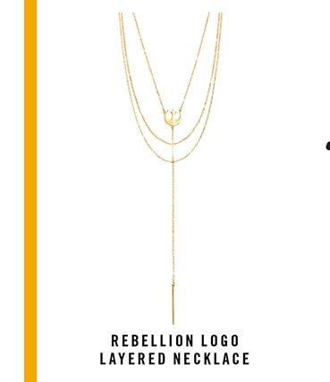 Rebellion Logo Layered Necklace