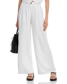 Aqua Cargo Wide Leg Pants - Exclusive