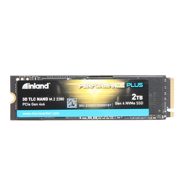 Inland Performance Plus 2TB 3D TLC NAND PCIe Gen 4 x4 NVMe M.2 Internal SSD