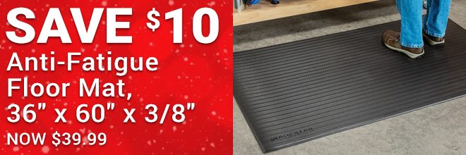 Save $10 on the Anti-Fatigue Floor Mat, 36