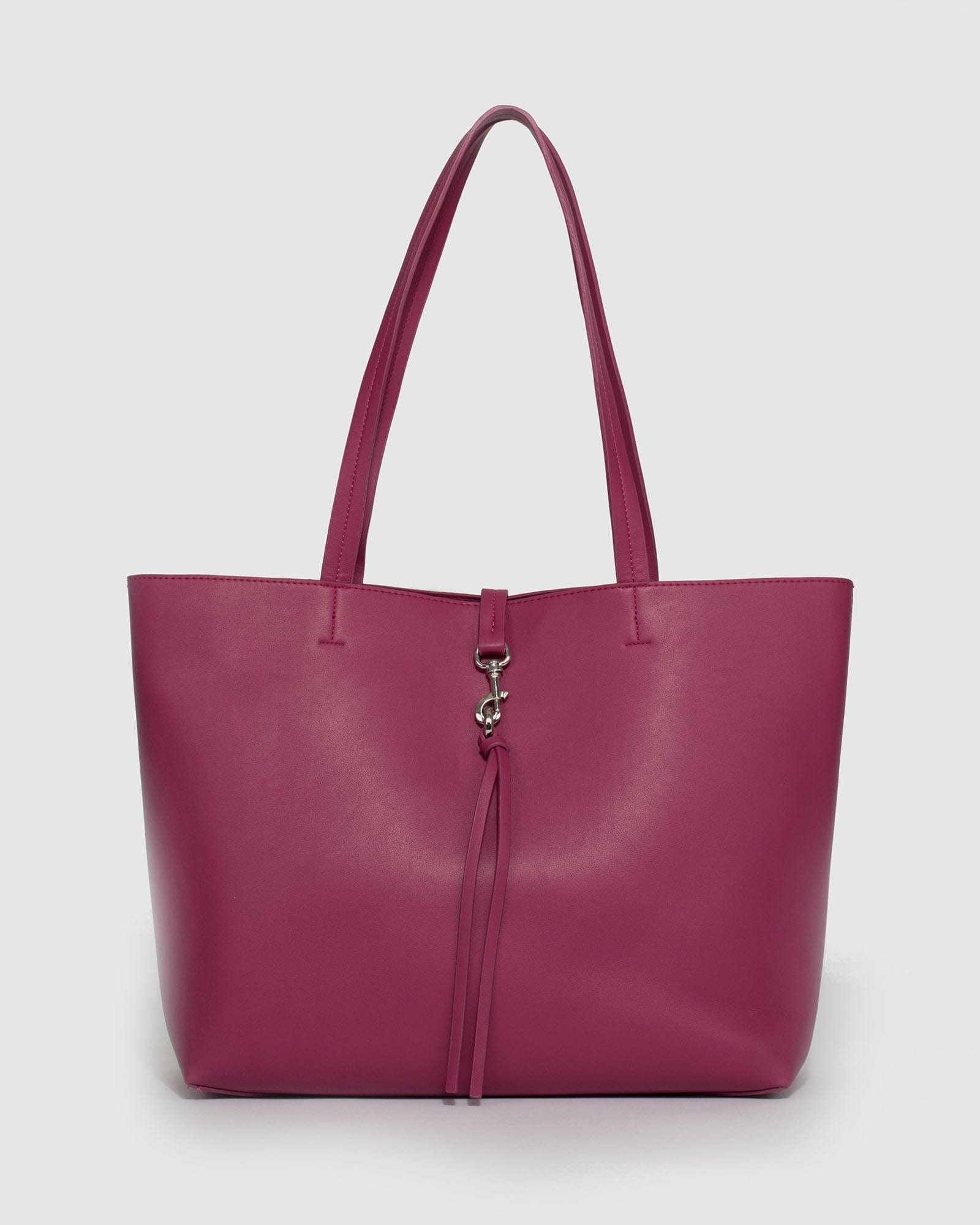 Image of Pink Olexa Tassel Tote Bag