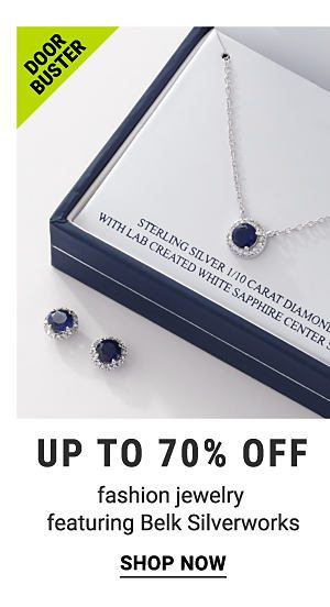 Doorbuster - Up to 70% off fashion jewelry featuring Belk Silverworks. Shop Now.