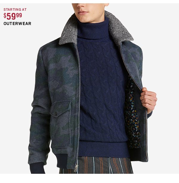 Outerwear Starting at $59.99
