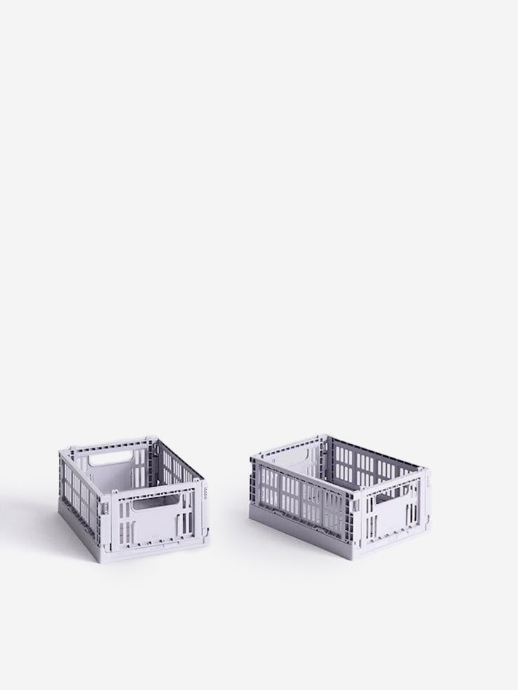 Image of HAY Colour Crate Mini Set Of 2 - Lavender