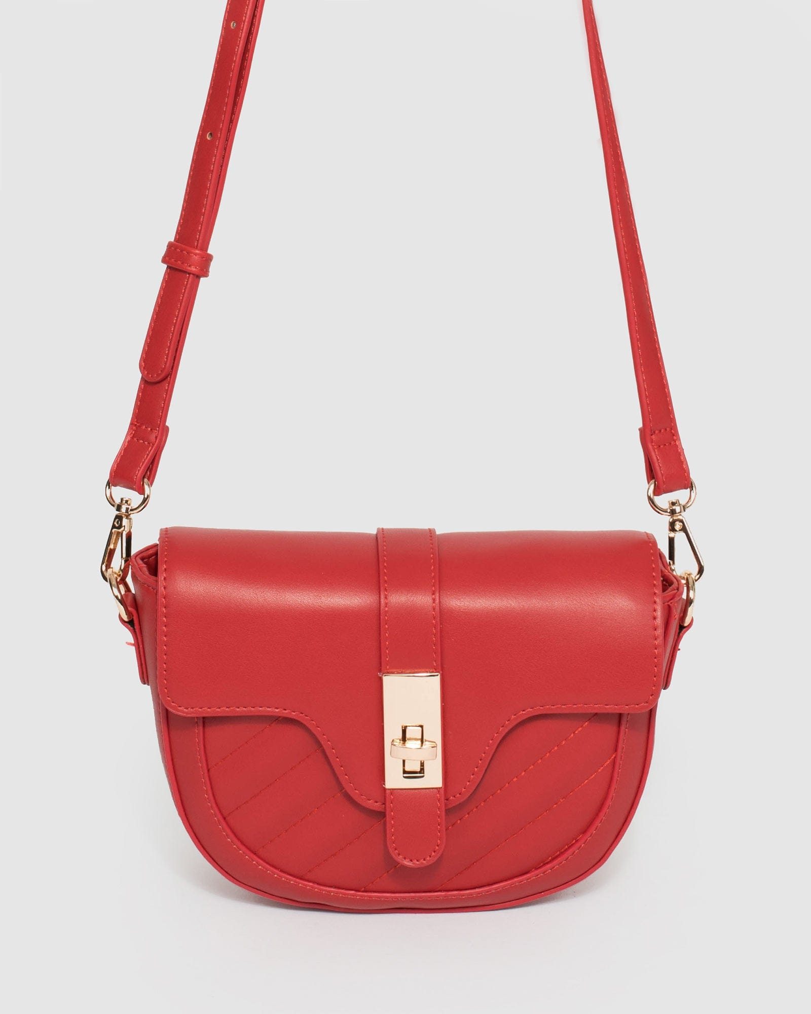 Image of Red Lai Lock Crossbody Bag