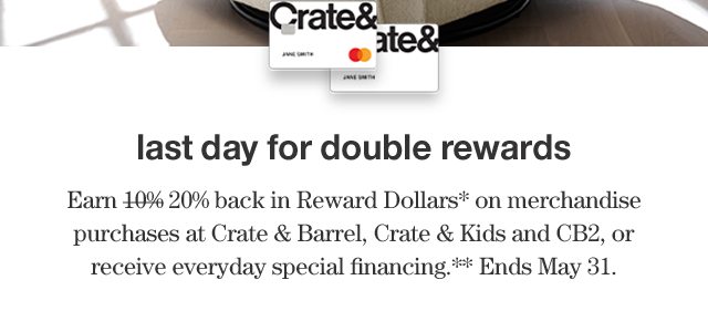 last day for double rewards