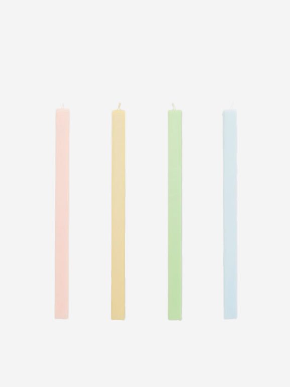 Image of HAY Square Candle Set Of 4 - Pastel