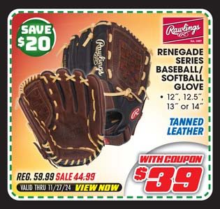 Rawlings Renegade Series Baseball/Softball Glove