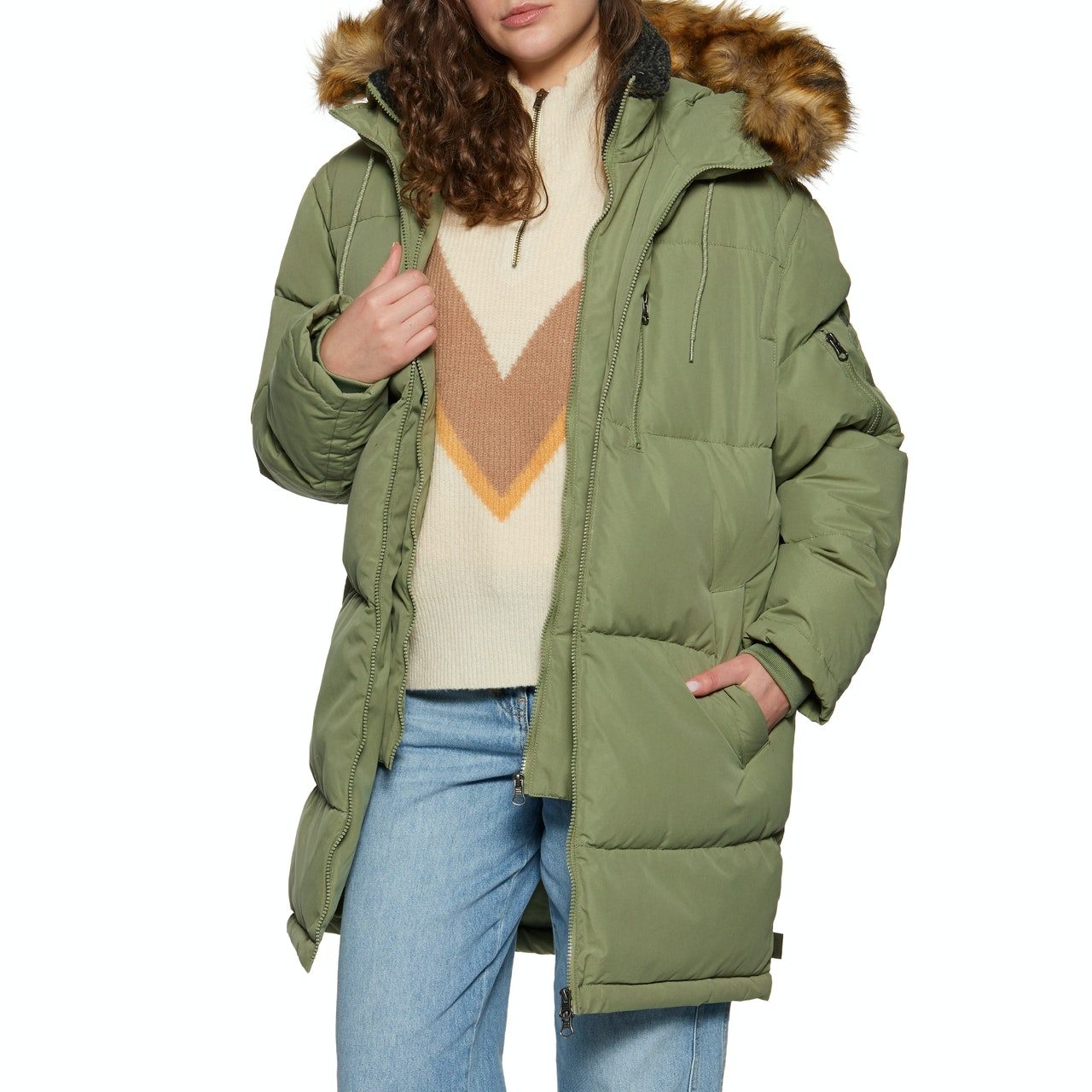 Billabong Crush Womens Jacket - Earth Green