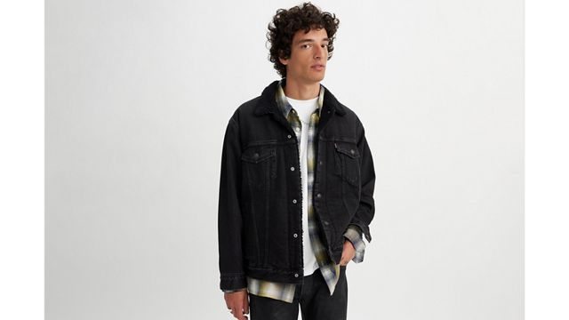 Relaxed Fit Sherpa Trucker Jacket