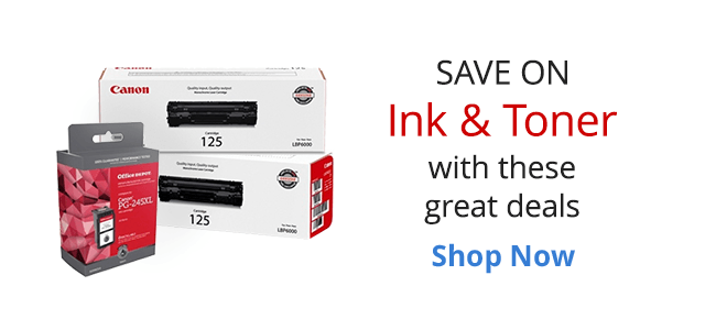 Save on Ink and Toner with these great deals