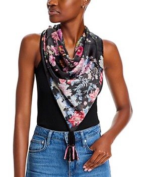 Akki Silk Floral Scarf