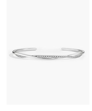Petite Twisted Vine Diamond Cuff Bracelet