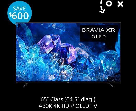 SAVE $600 | 65" Class (64.5" diag.) A80K 4K HDR(1) OLED TV