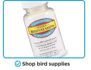Shop bird supplies.
