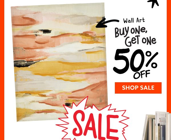 Wall art buy one, get one 50% off