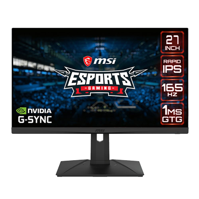 MSI Optix G273QPF 27 in. WQHD (2560 x 1440) 165Hz HDMI DP FreeSync/ G-Sync Compatible Rapid IPS LED Gaming Monitor