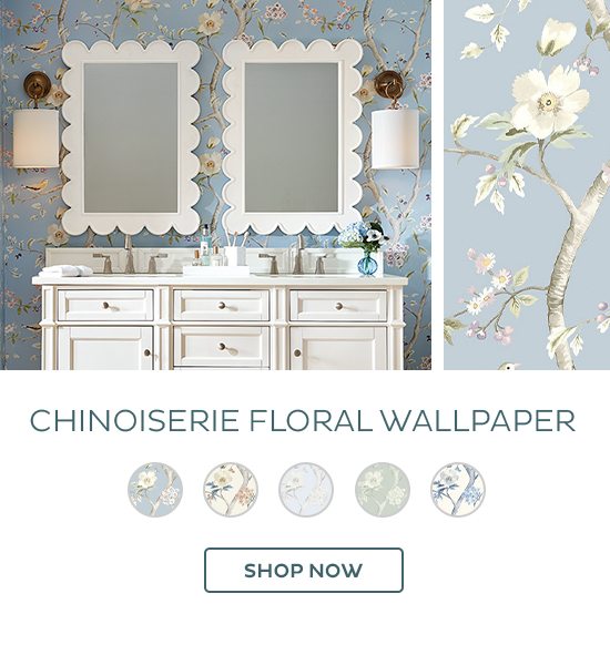 Chinoiserie Floral Wallpaper | Shop Now