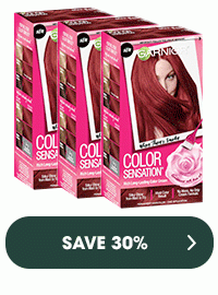 GARNIER COLOR SENSATION - SAVE 30 PERCENT >